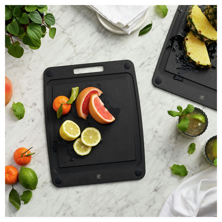 Cutting Board 14x11.25 PF slate w/ grooves & feet ZWIL 1031156