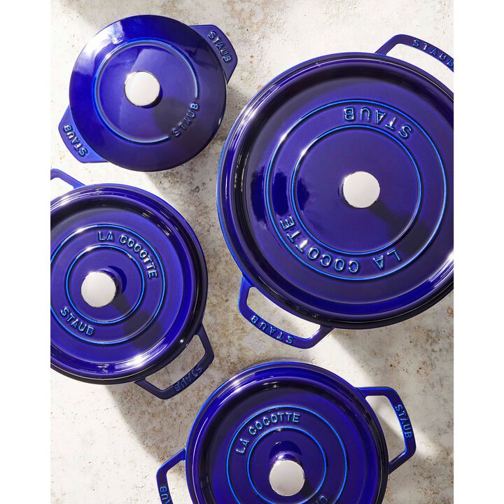 Cast Iron 7qt Dutch Oven Dk Blue STAUB 1004301