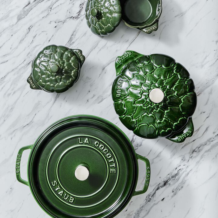 Cast Iron 4qt Dutch Oven Basil STAUB 1003973