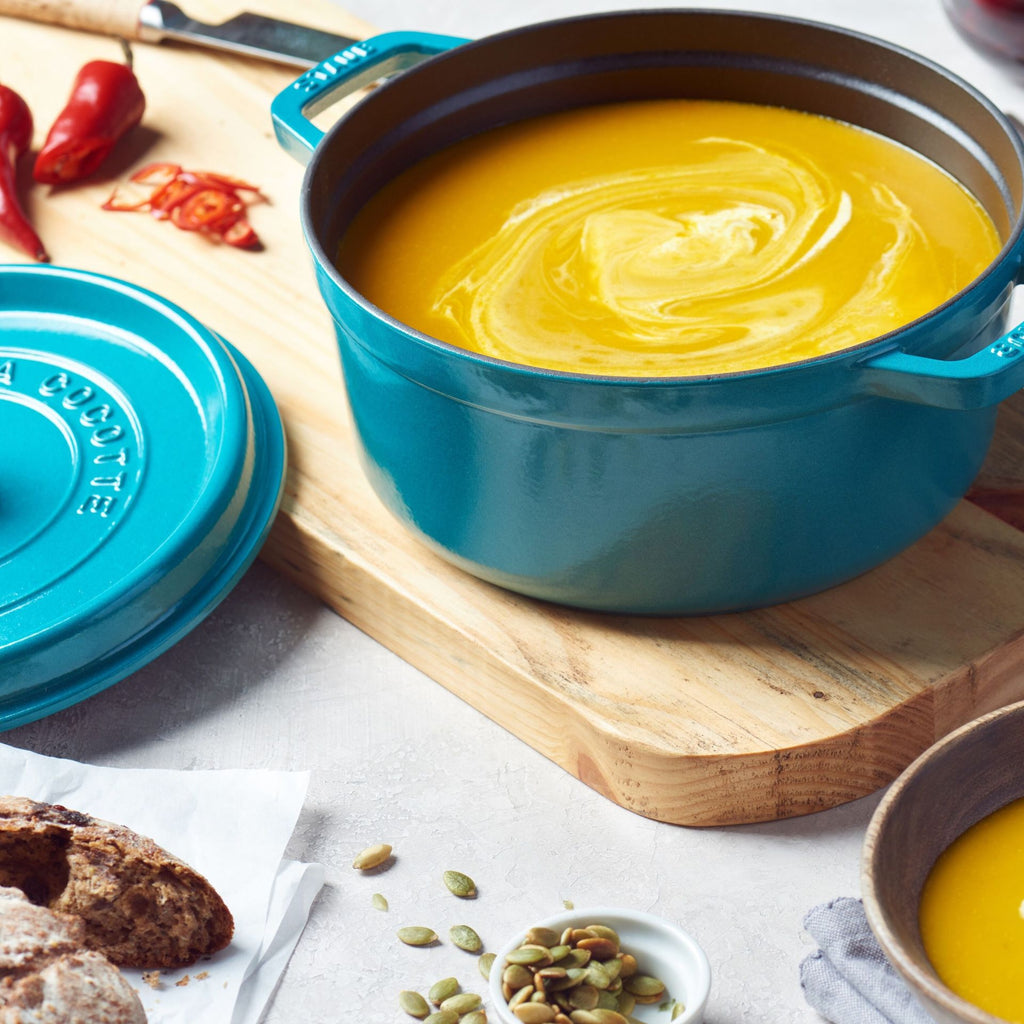 Cast Iron 4qt Dutch Oven Turqu STAUB 1003352