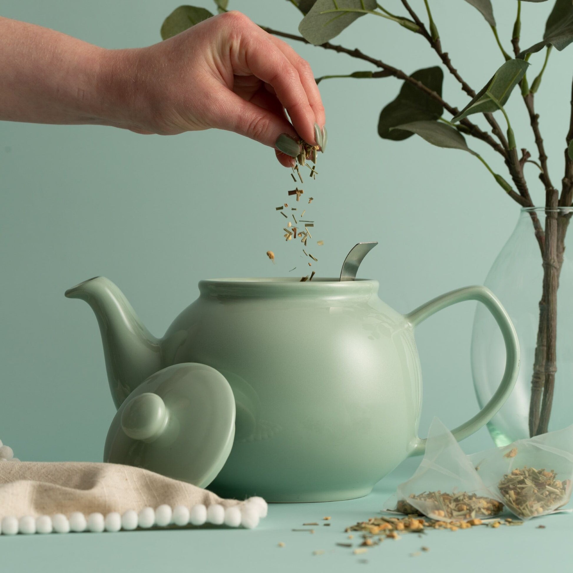 Teapot 6c mint stoneware P&K RW 0056.768U