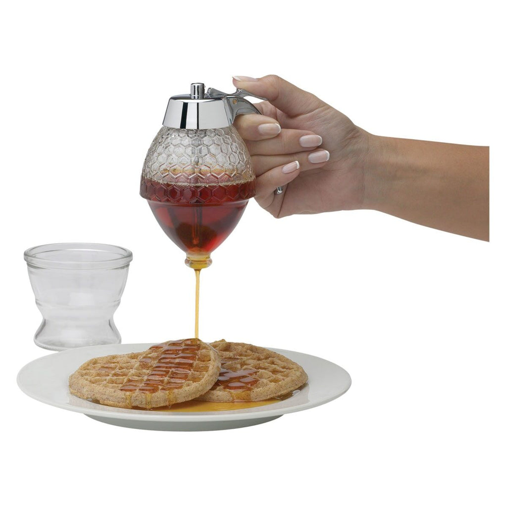 Syrup Dispenser Glass 8oz Mrs. A HIC 43145