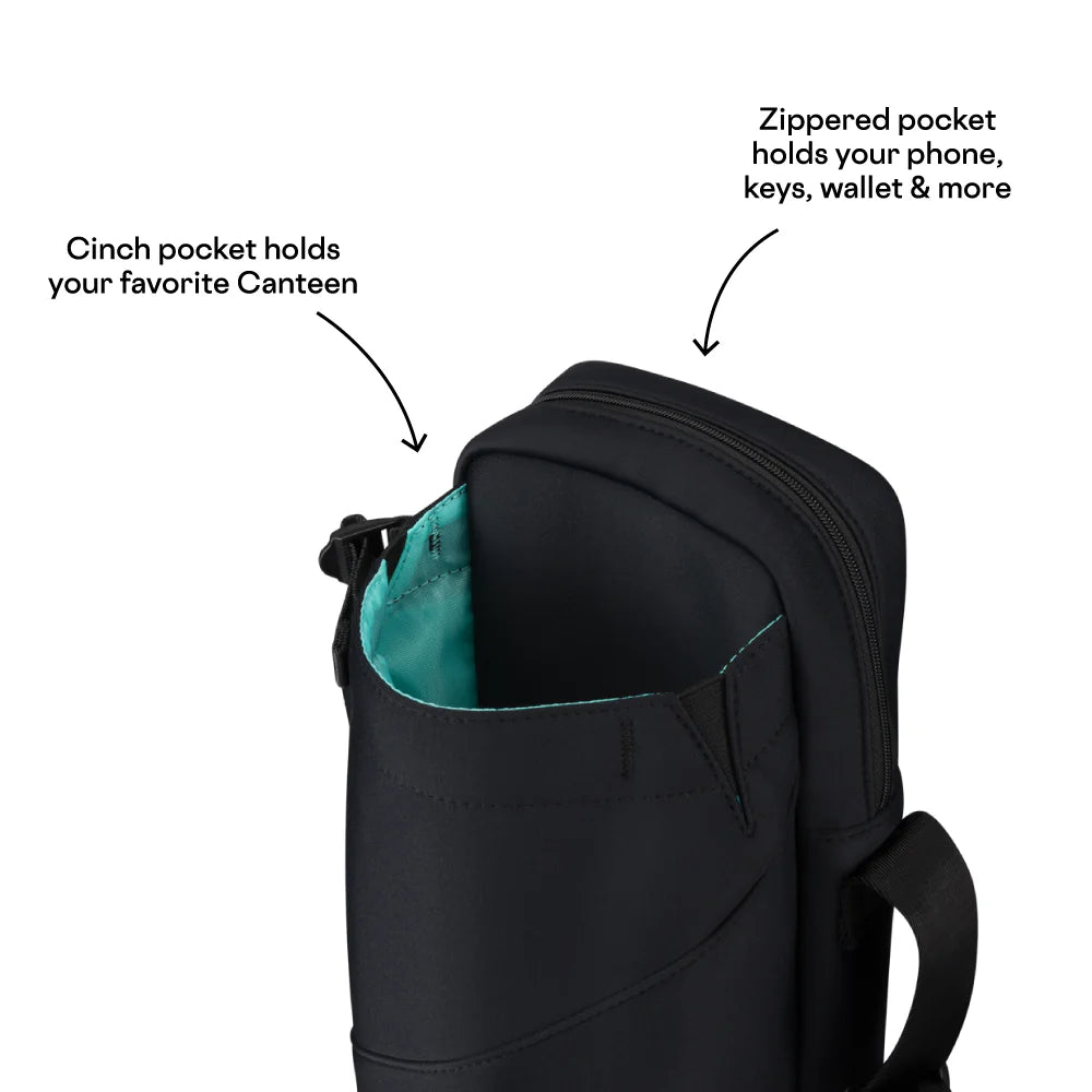 Water Bottle Crossbody Bag Black neop 92S-W22-BN