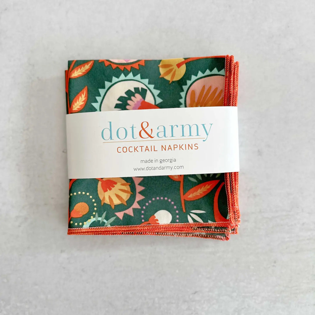 Napkins, Desert Bloom Cloth 4pc DOT