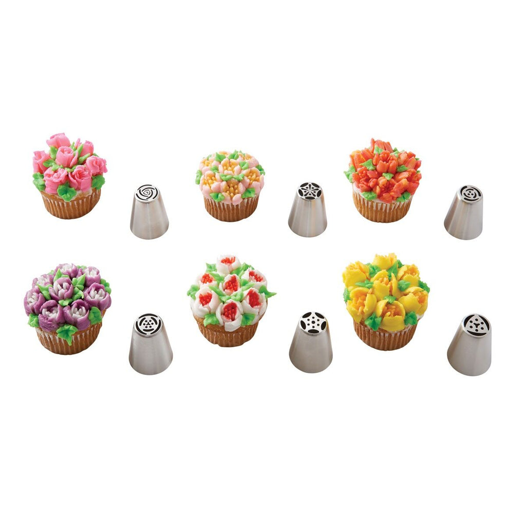 Decorating Set Russian 6 Tips Mrs. A HIC 22011