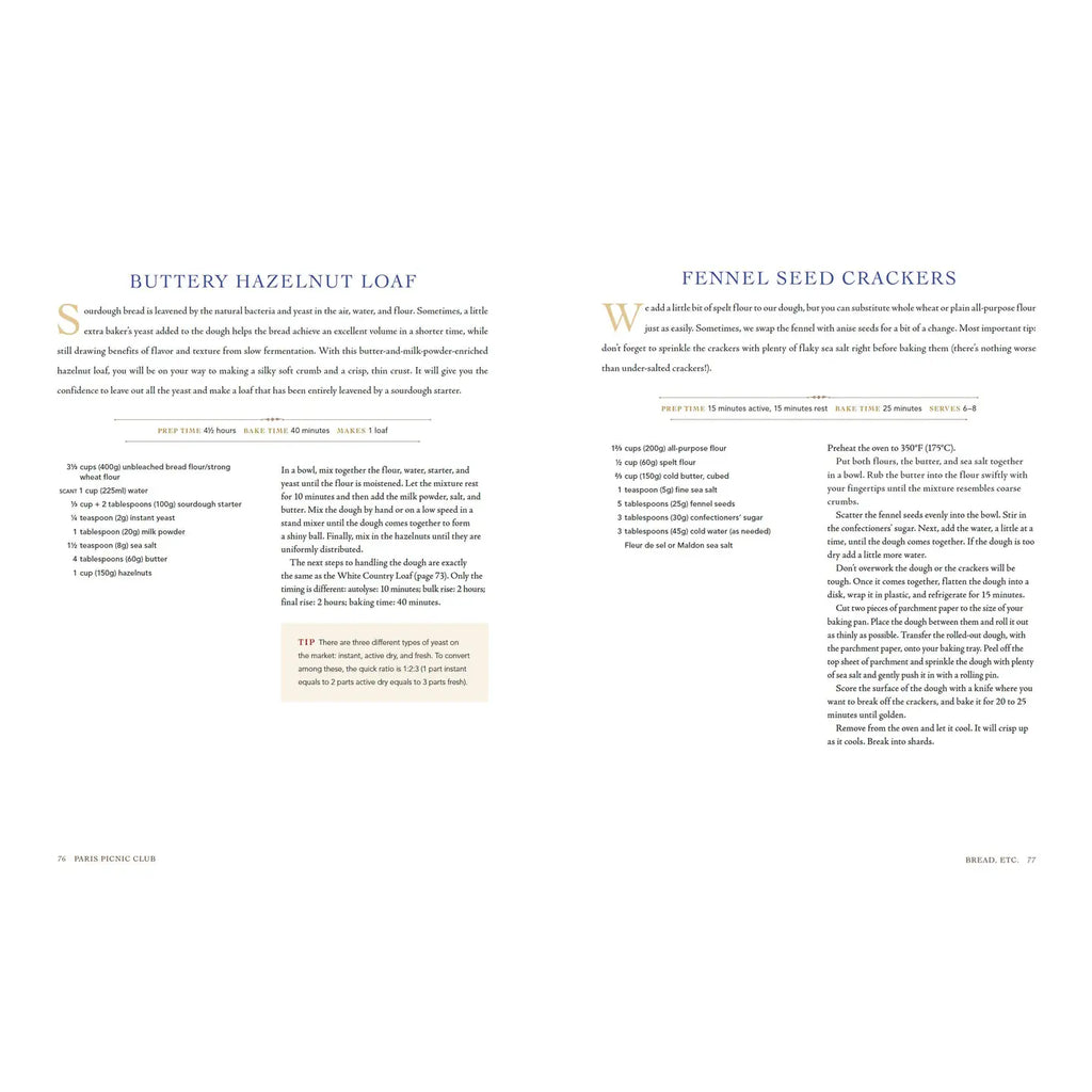 Cookbook Paris Picnic Club: More Than 100 Recipes To Savor and Share HABK