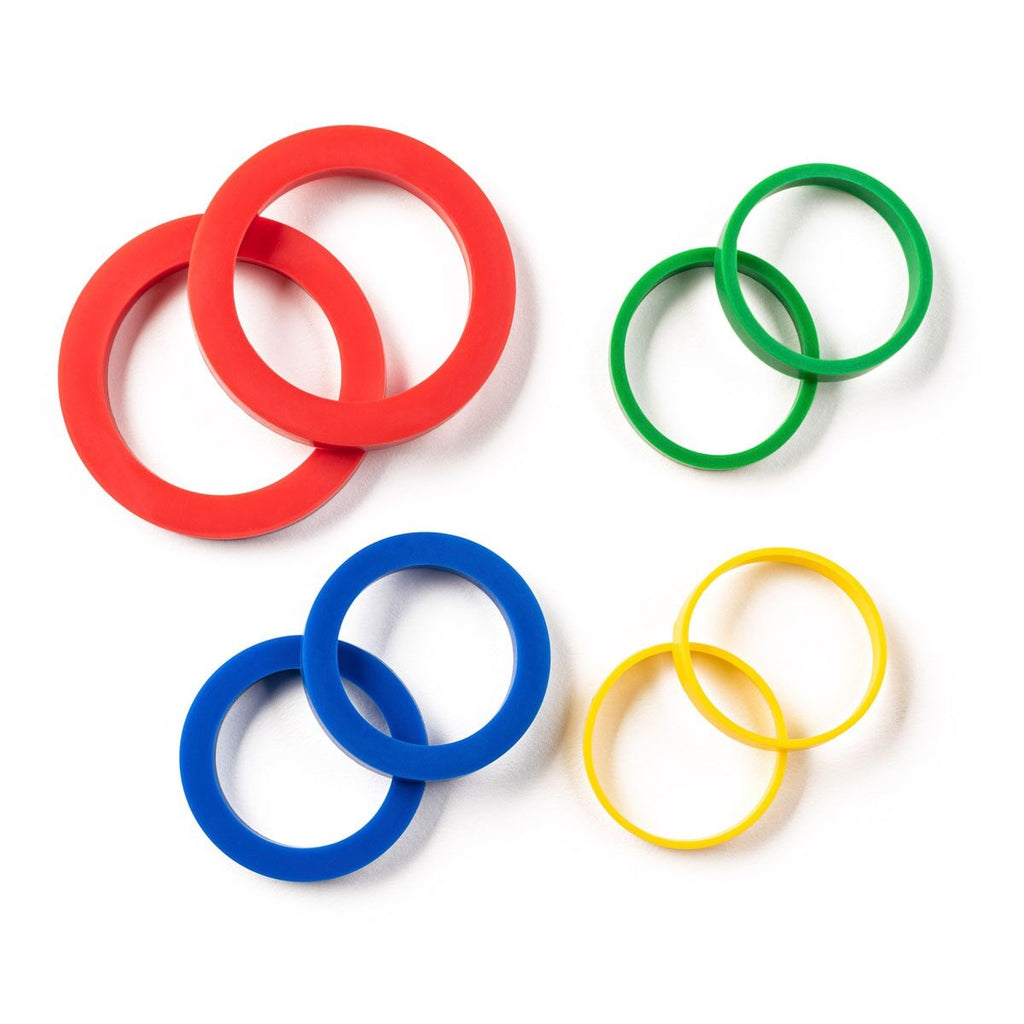 Rolling Pin Rings Silicone 8pc Mrs. A HIC 43883