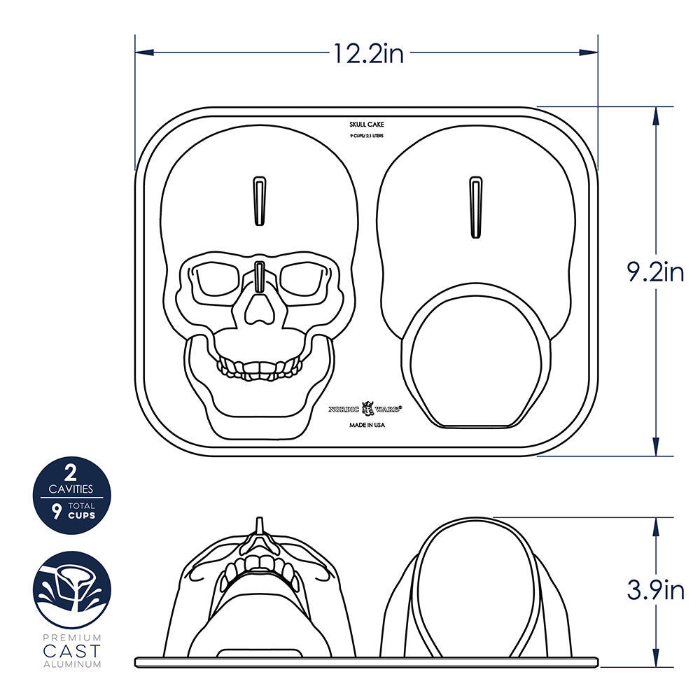 Cake Pan, Haunted Skull NW 88448