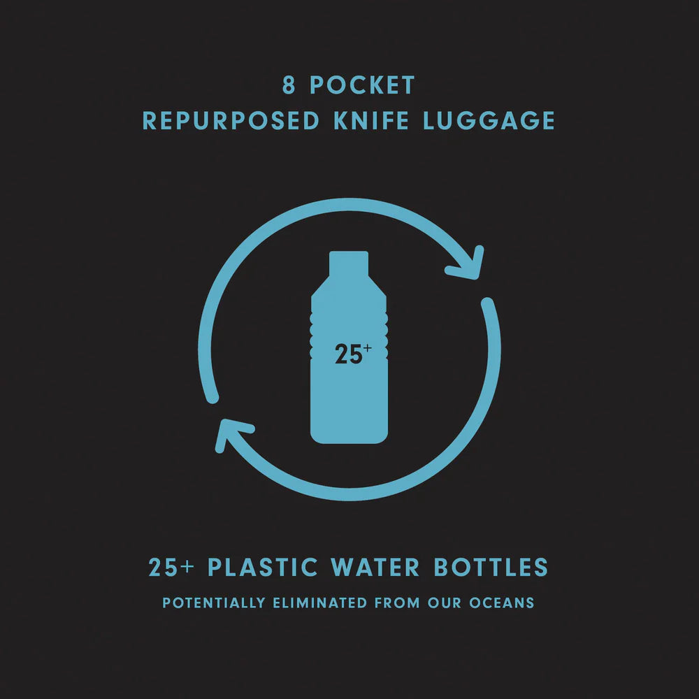 Knife Roll 8 Pocket Black MESSER 3088-8/B