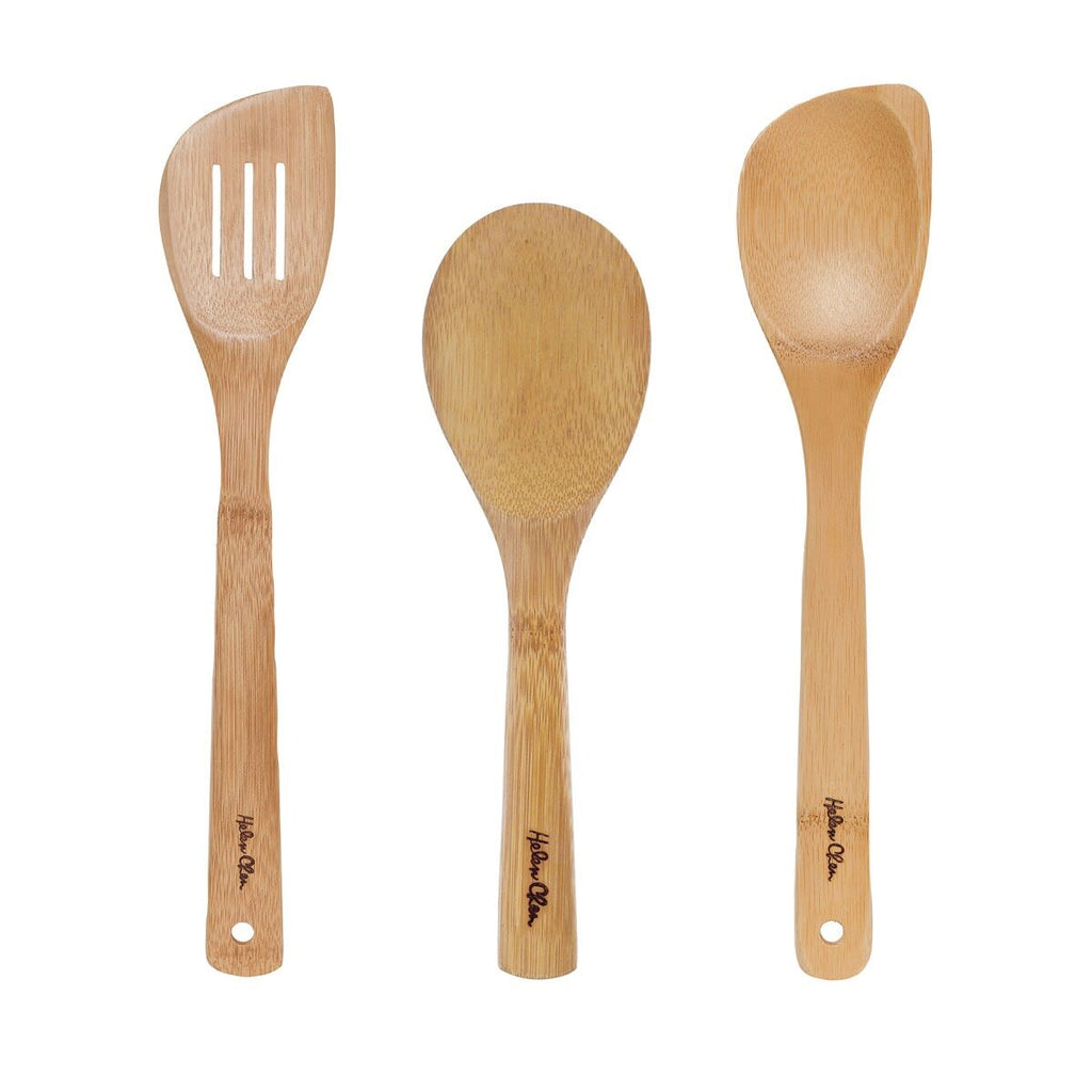 Bamboo Stir Fry Tools 3 pc Helen's Asian HIC 97145