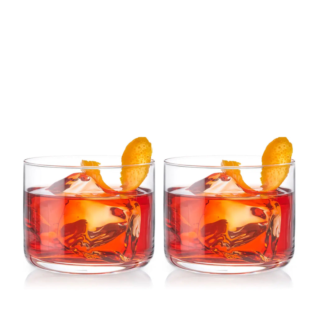 Lowball Negroni Glasses Raye 2pc crys VISKI 9839