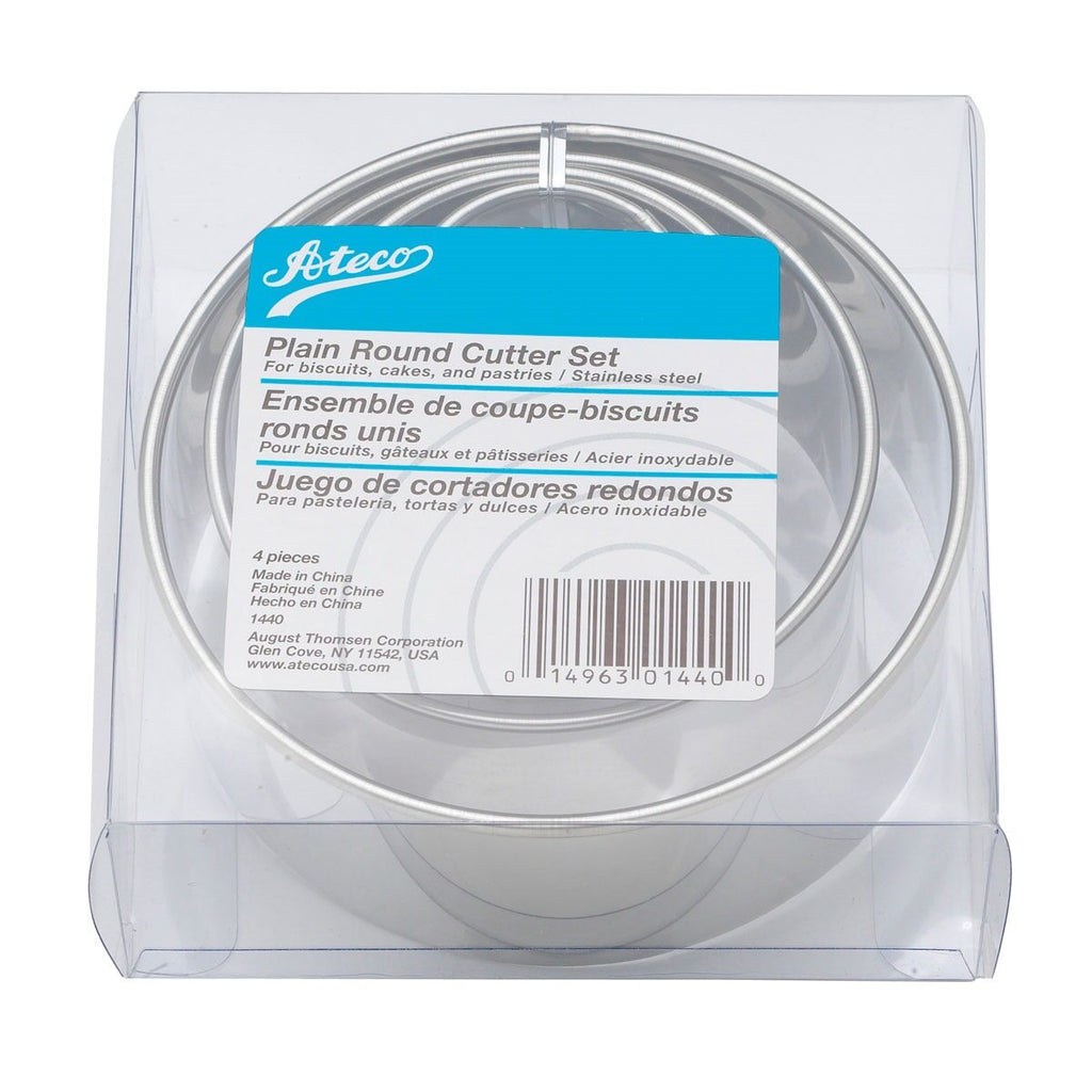 Graduated Round Cutters, 4pc Ateco HIC 1440