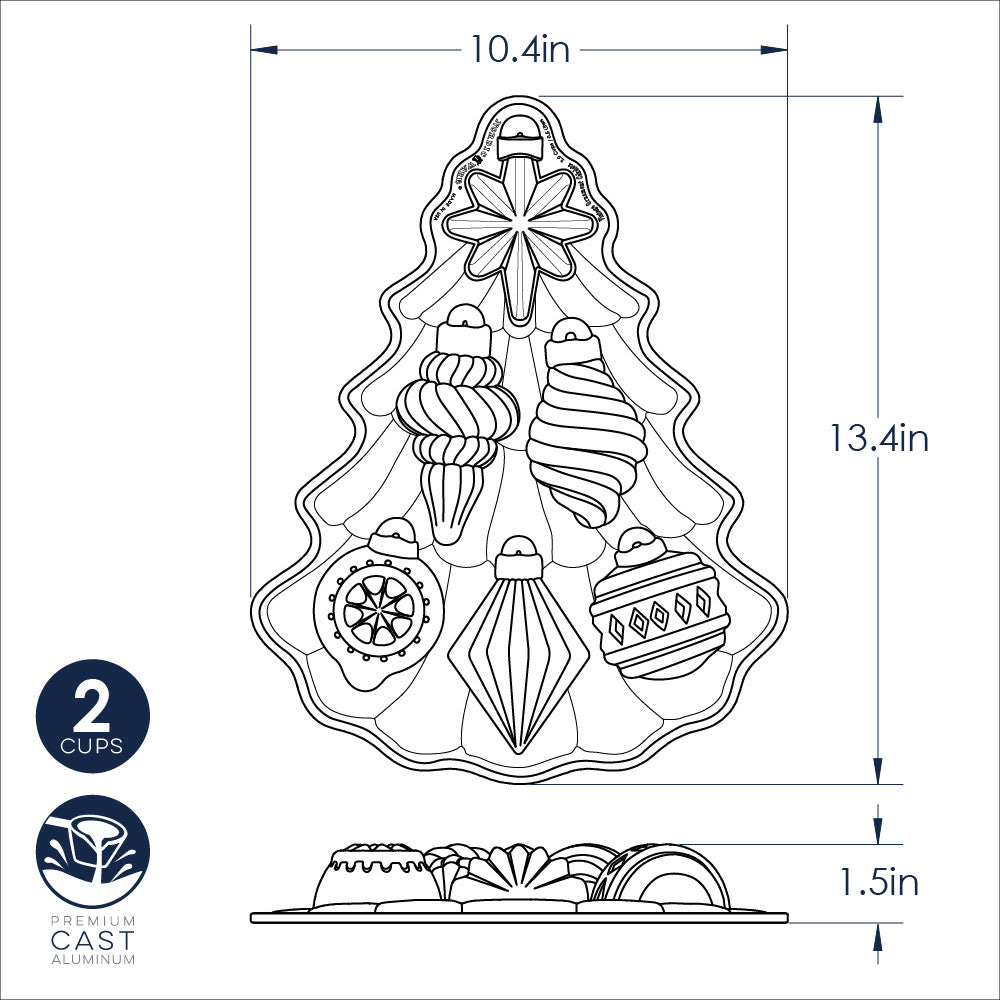 Cakelet Pan, Vintage Ornament NW 97148