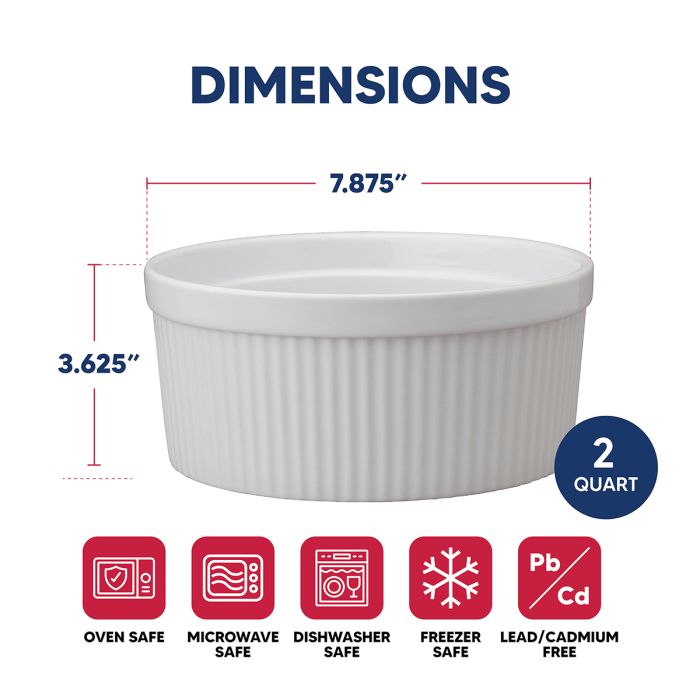 SOUFFLE RAMEKIN 64 OZ HIC 98012