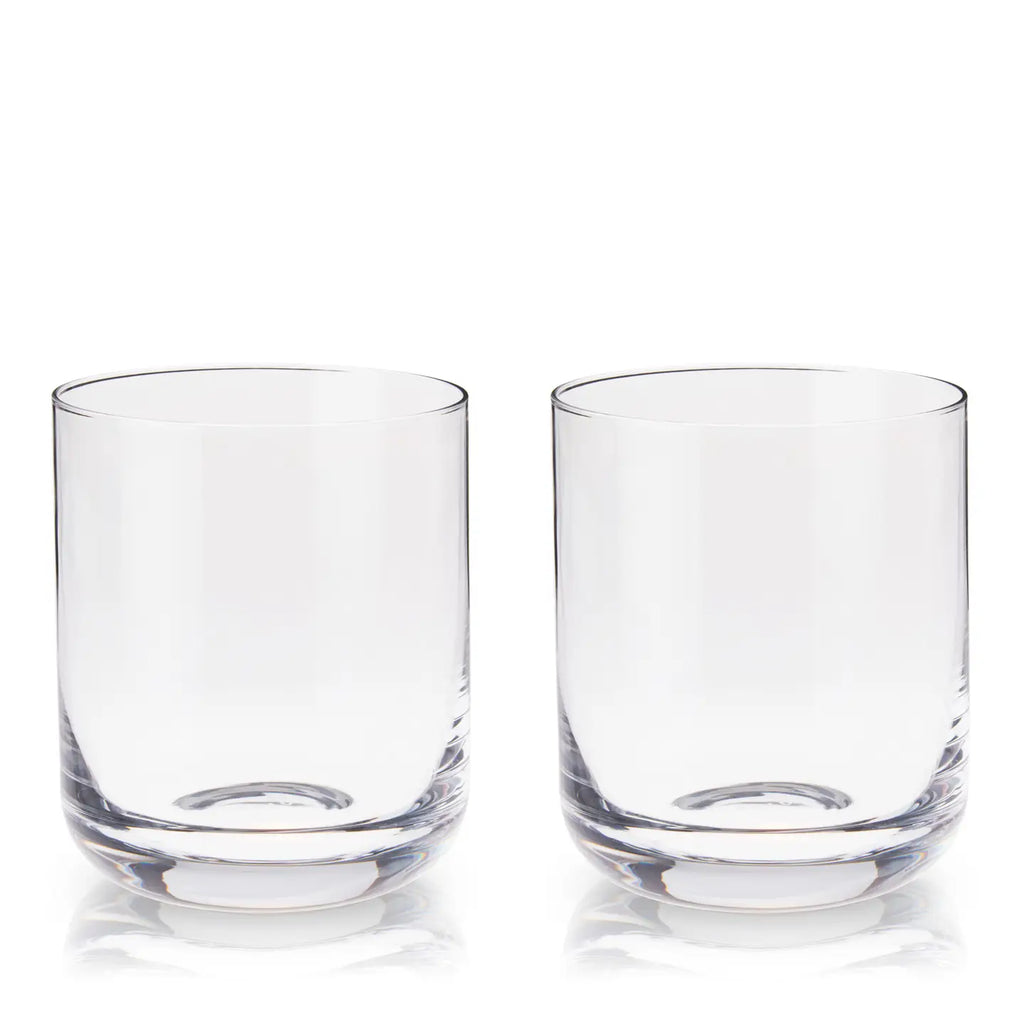 Lowball Whiskey Glasses Raye 2pc crys VISKI 9563