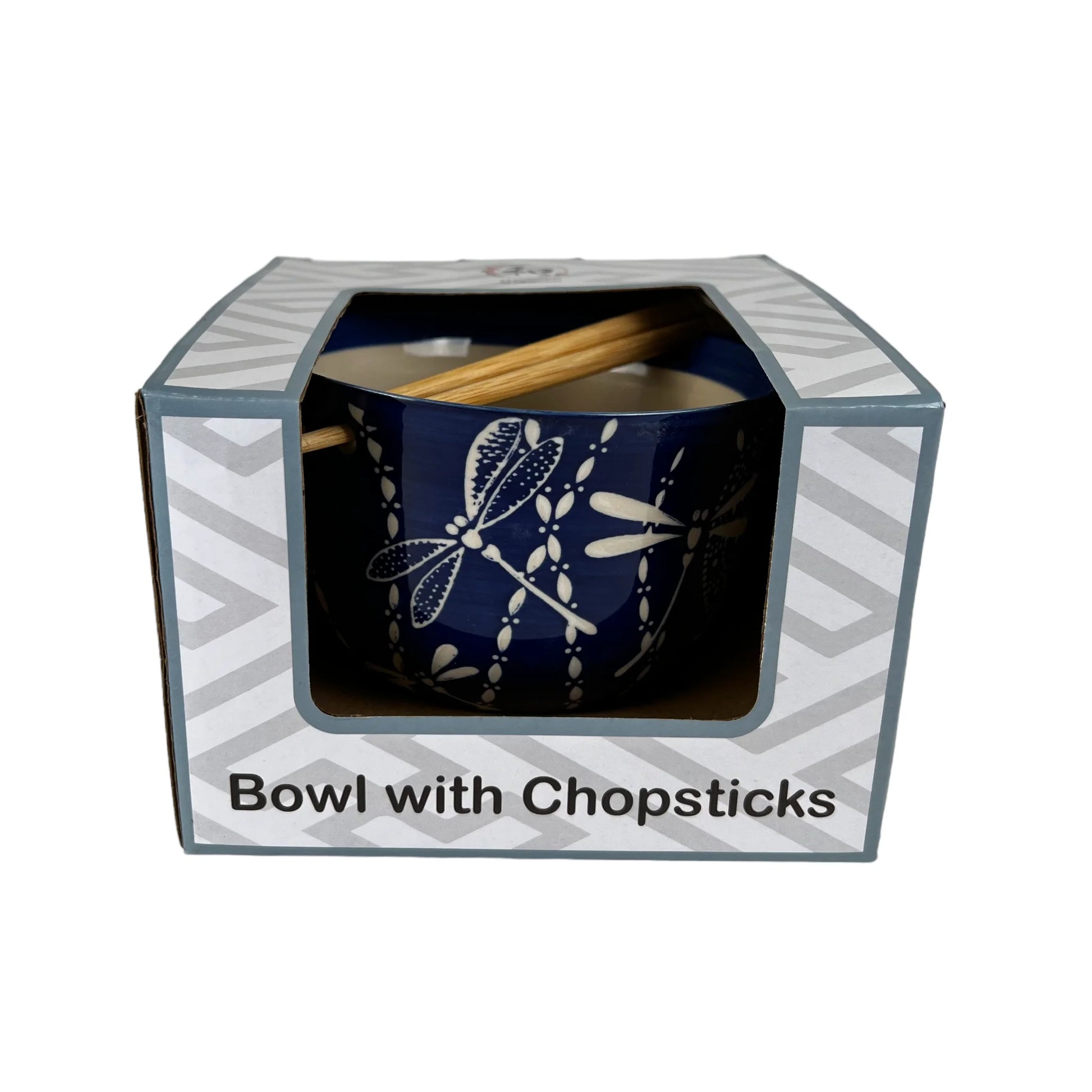 Noodle Bowl w/Chopsticks 18oz Dragonfly UBTK BCH525-402