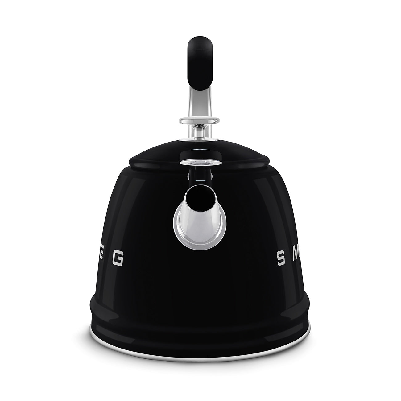 WHISTLING TEA KETTLE BLACK SMEG CKLEW2001BL