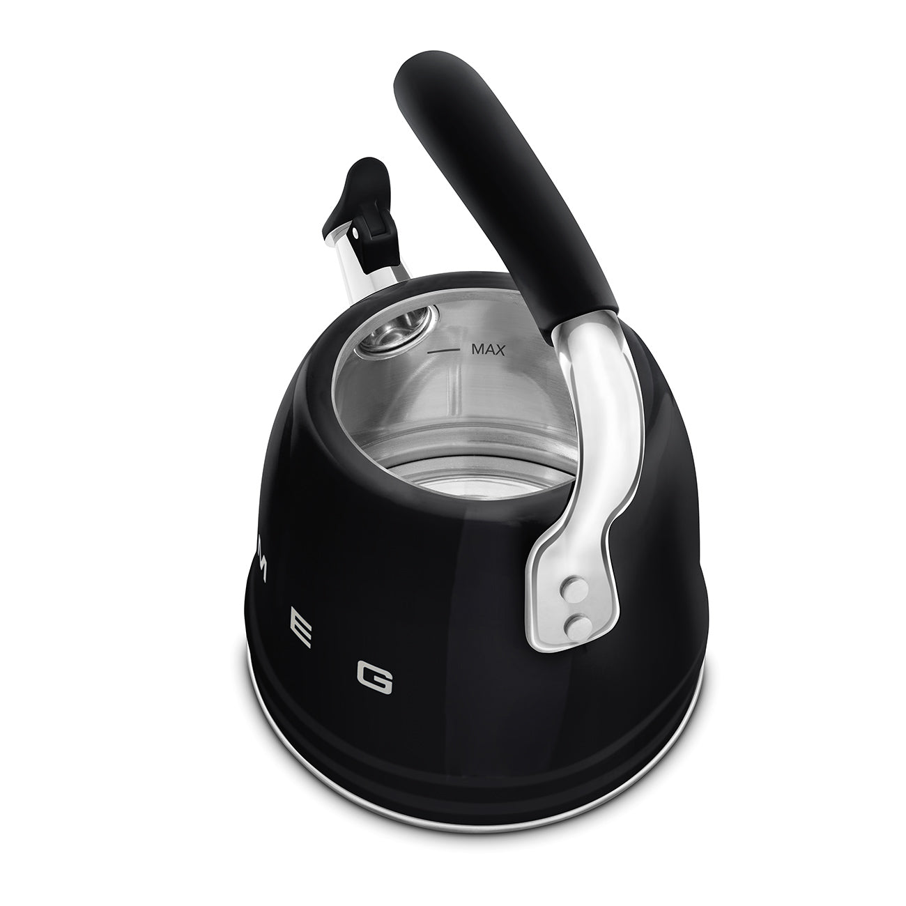WHISTLING TEA KETTLE BLACK SMEG CKLEW2001BL