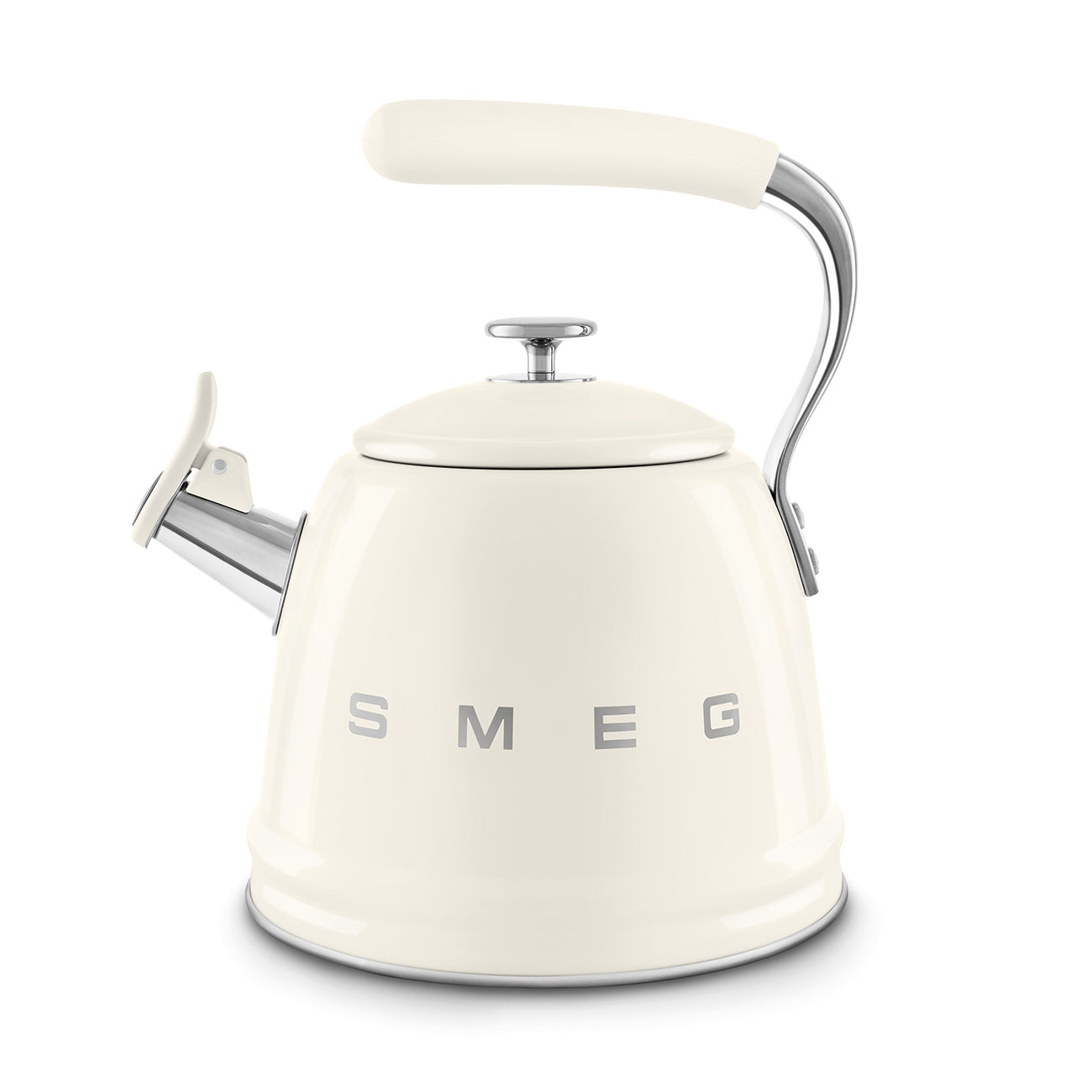 Whistling Tea Kettle cream SMEG CKLEW2001CR
