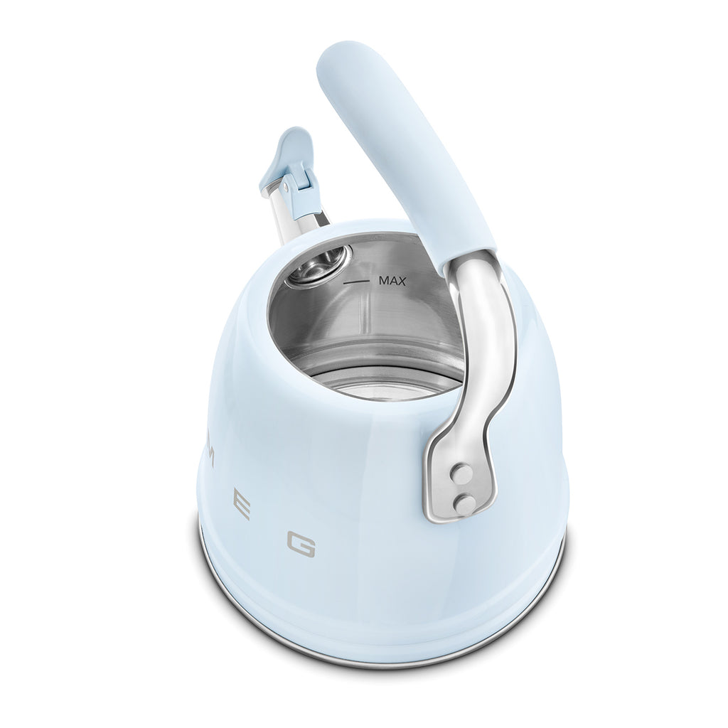 WHISTLING TEA KETTLE PASTEL BLUE SMEG CKLW2001PB