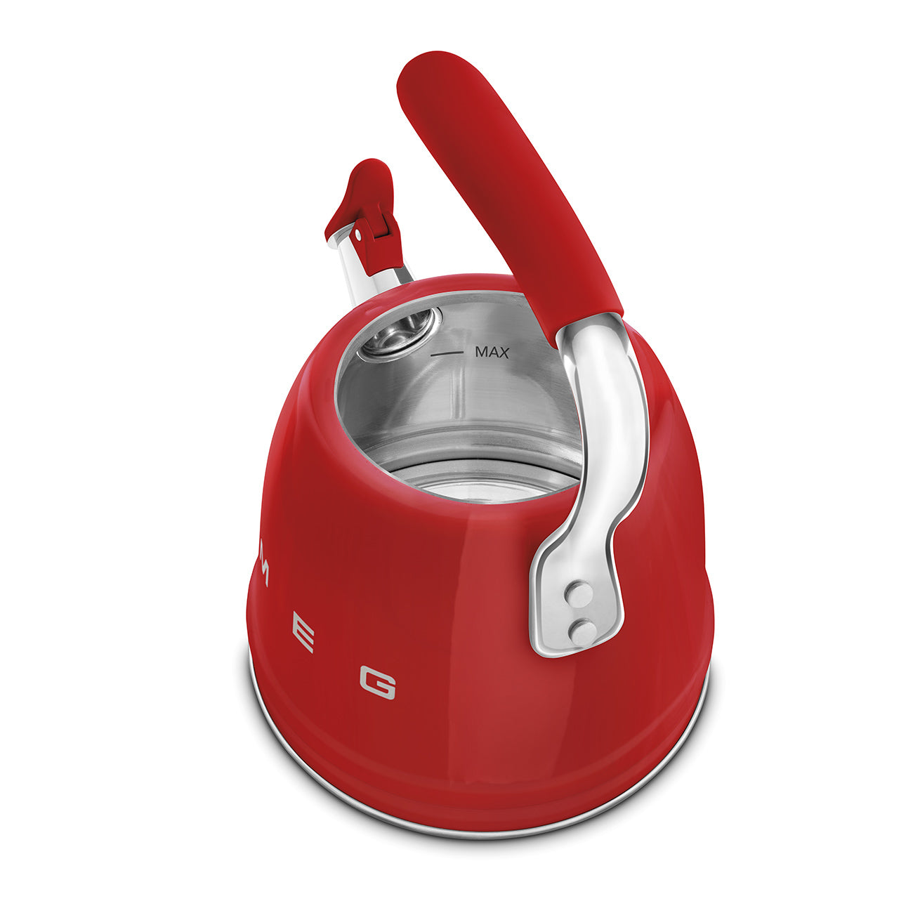 WHISLTING TEA KETTLE RED SMEG CKLW2001RD