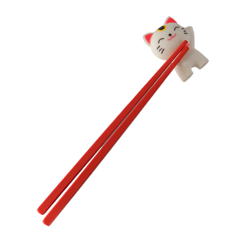 Training Chopsticks Lucky Cat UBTK CTS10-WH