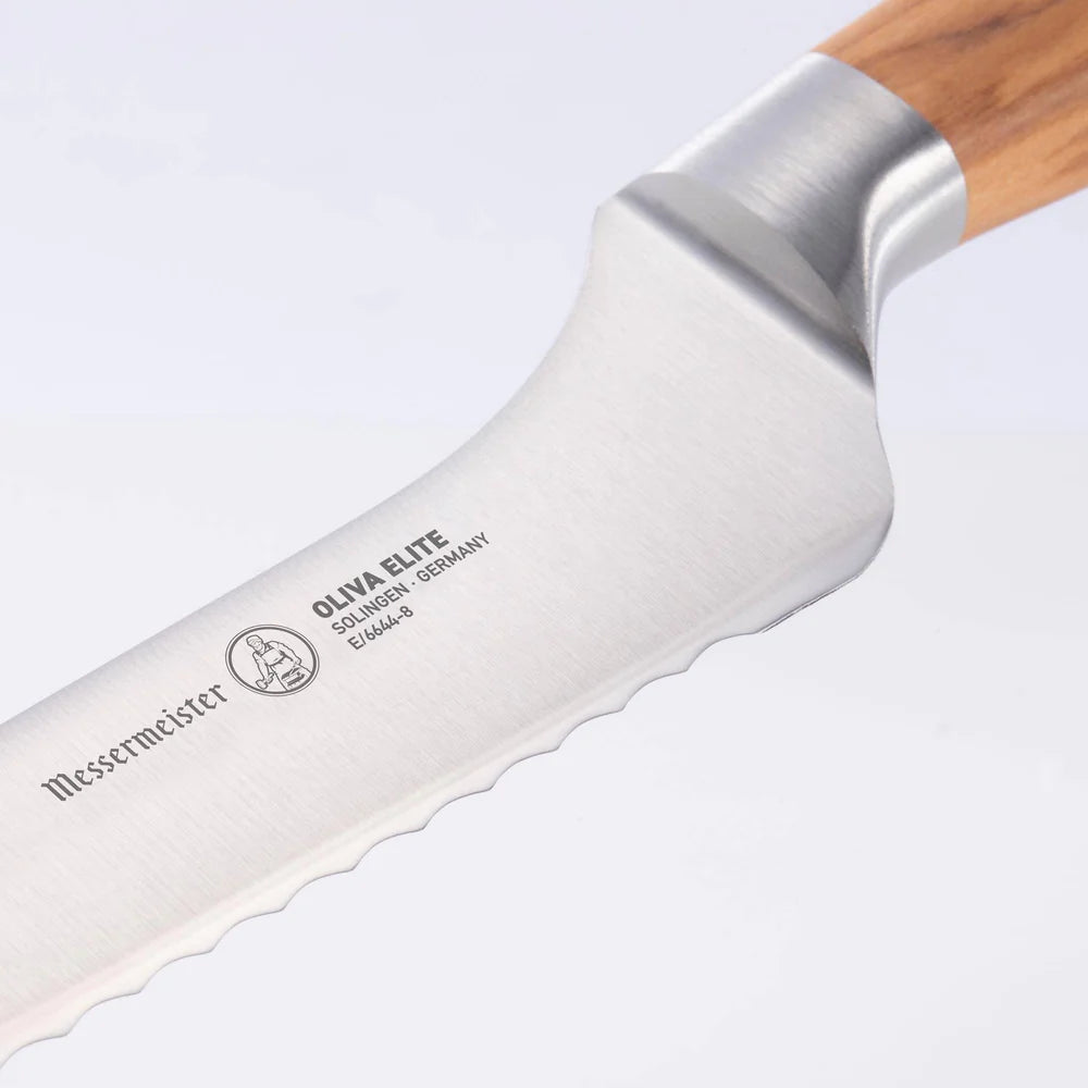 Oliva Elite Offset Bread Knife 8" MESS E/6644-8