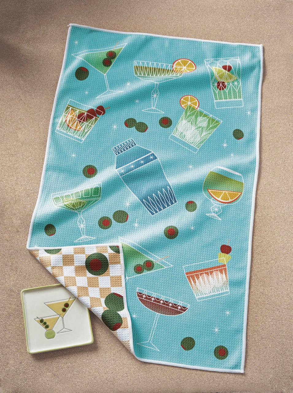 Dishtowel Cocktail Night microfiber TAG G22401