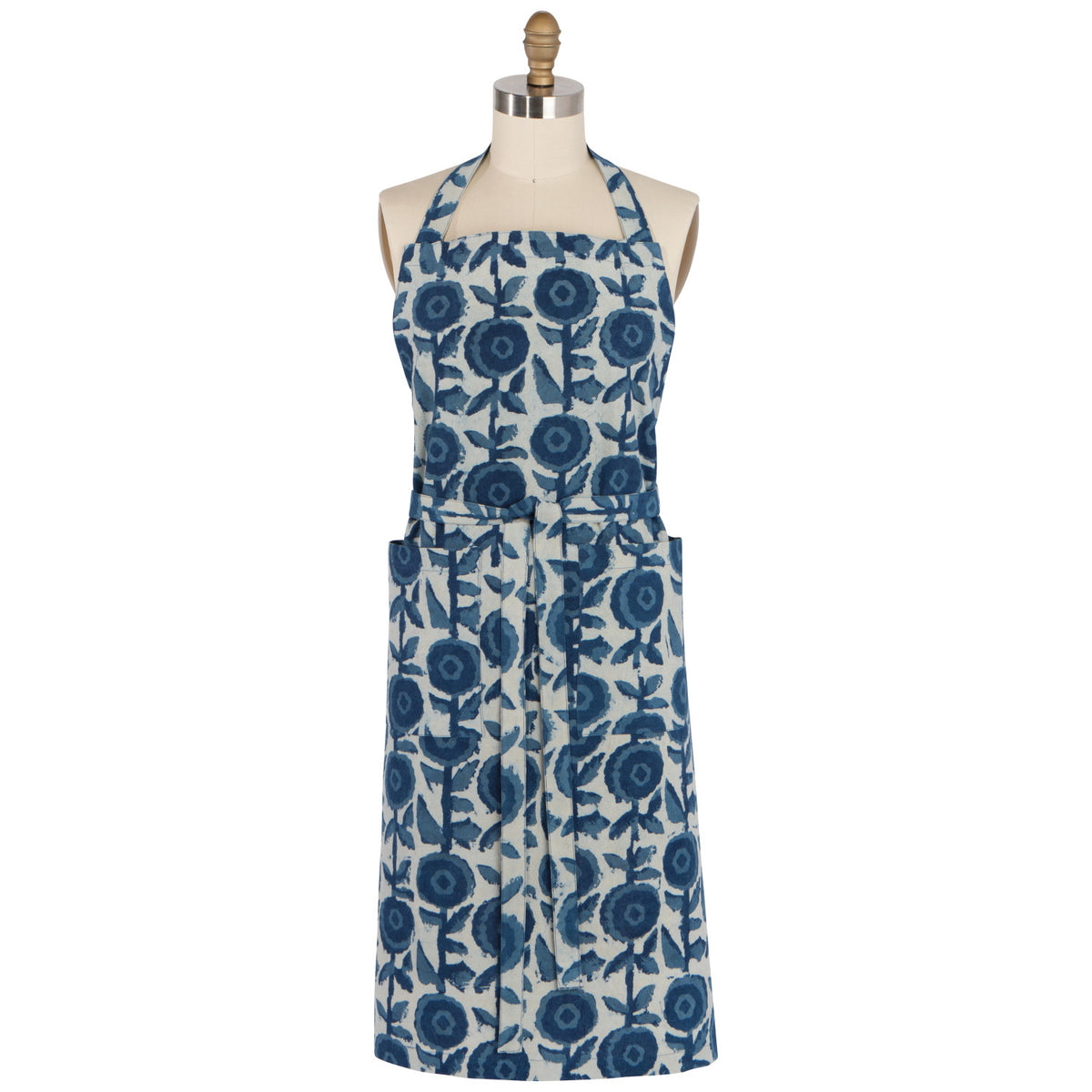 Apron Block Print blue Gilia DANI HAP4342D