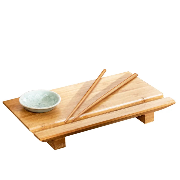 Sushi Board Set Bamboo 3pc J.Chen KSUP J55-1106