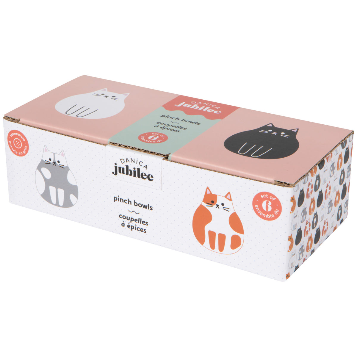 Pinch Bowls Cat Club 6pc DANI JBO4375D