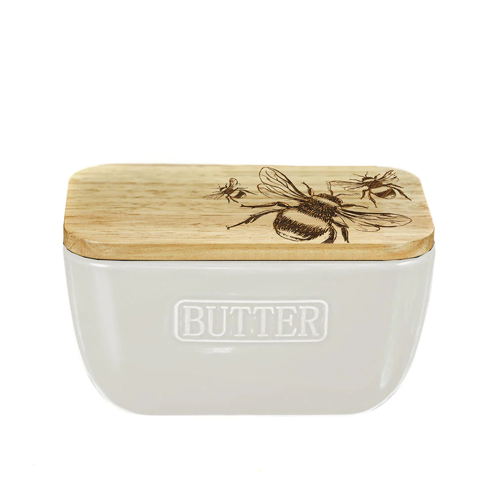 Butter Dish Bee white SELB JS-SO-BD-W-B