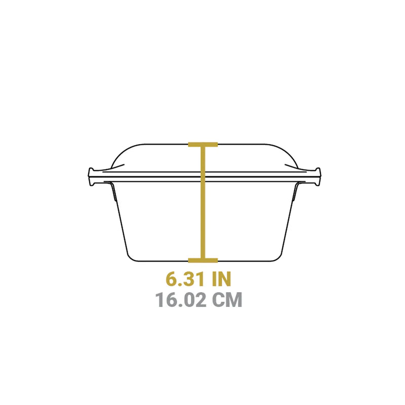 Cast Iron Double Dutch Oven 5 Qt LODGE L8DD3