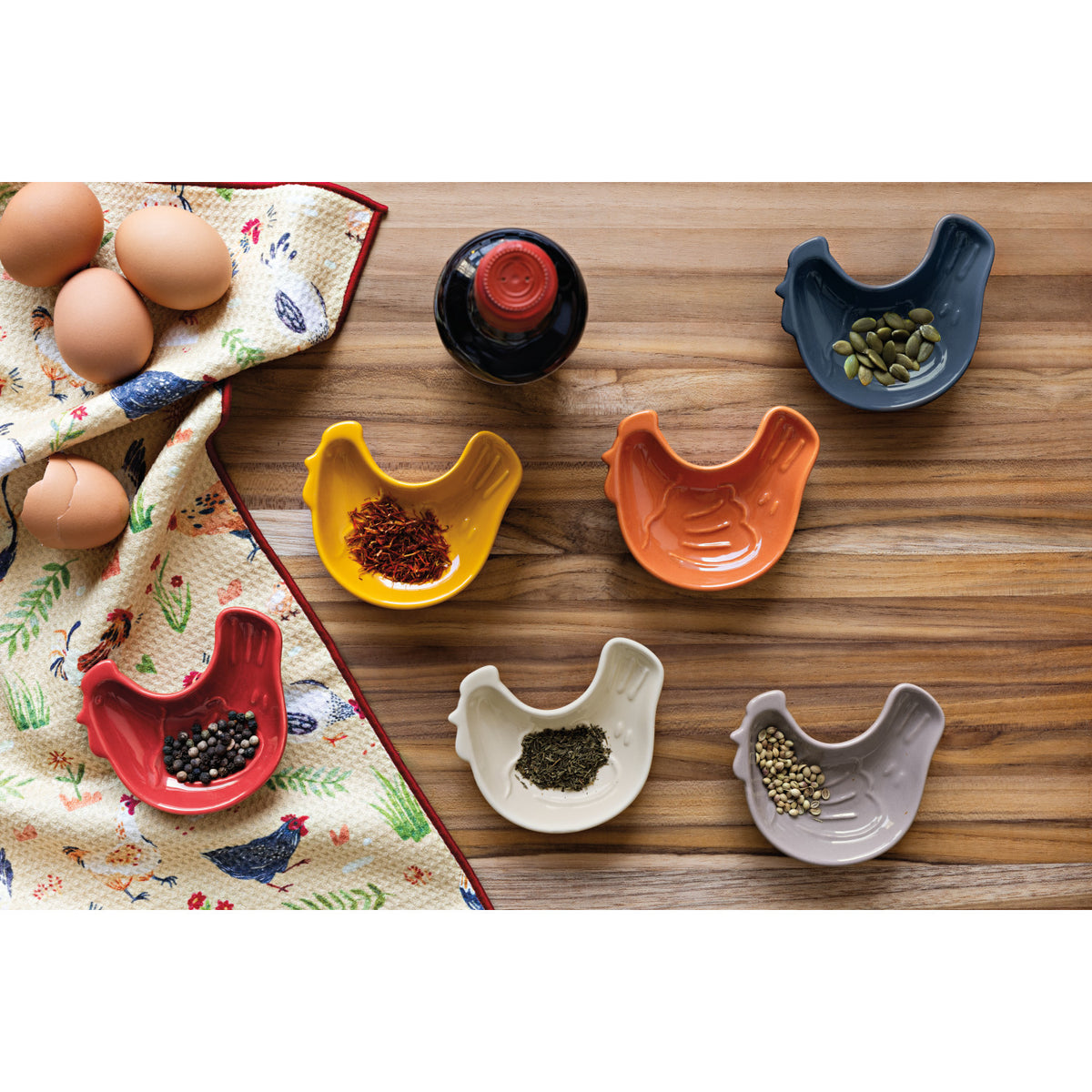 Pinch Bowls Chickens 6pc DANI NBO4240D