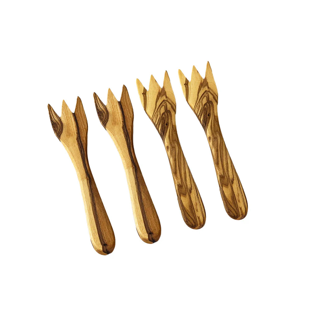 Forks, Olive 4pc Olive Wood SELB NM-OL049RGS