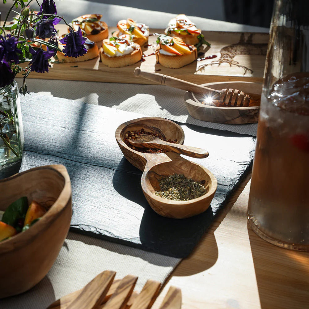 Spoon, Sugar/Jam/Mustard 14cm Olive Wood NM-OL144