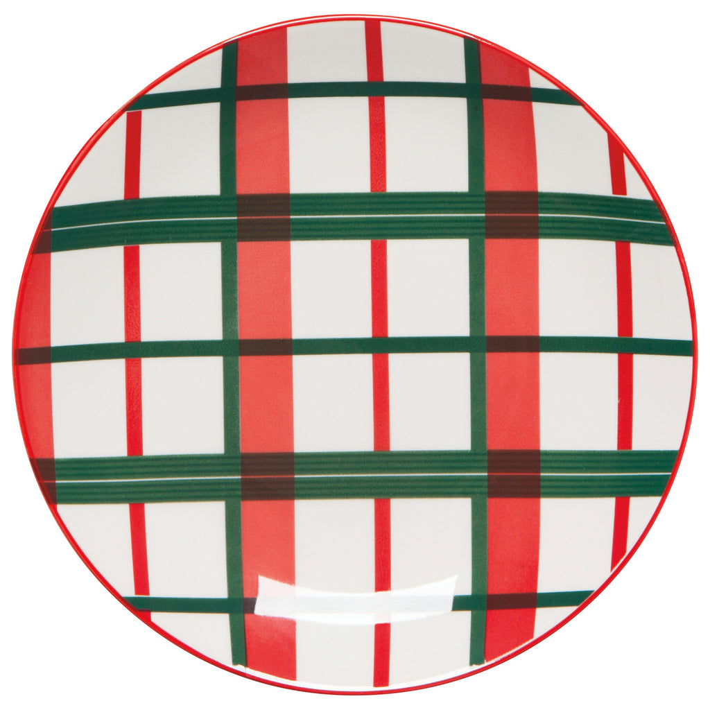 Appetizer Plate Plaid DANI 10252 SPLT