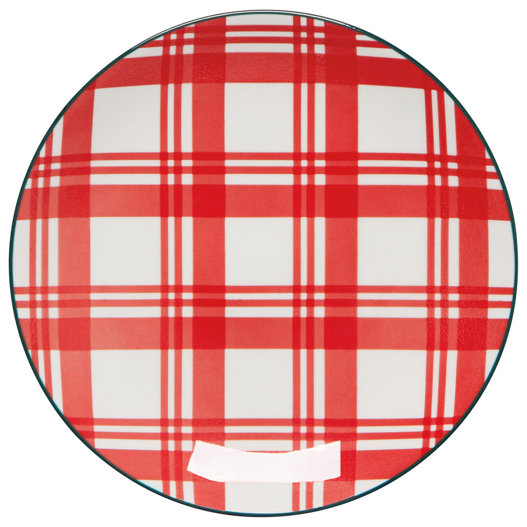 Appetizer Plate Plaid DANI 10252 SPLT