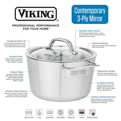 Stock Pot 8qt VIKING 4013-3008