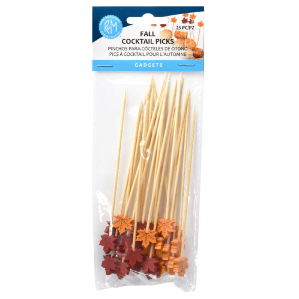 Cocktail Picks Fall 25pk BKT R&M 6601