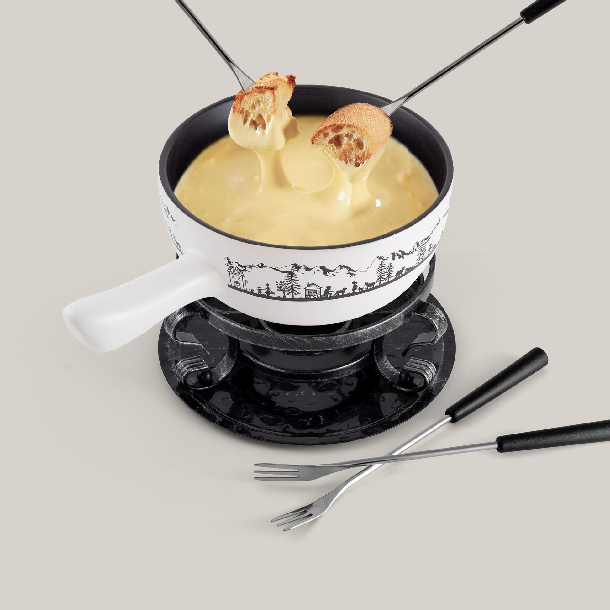 Fondue Set Ceramic Heidi 9pc DKB F66885