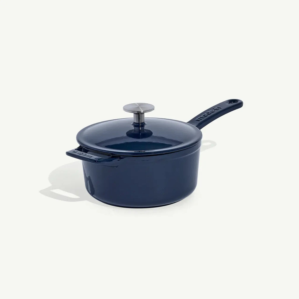Sauce Pan 2Qt Enam Cast Iron blue MADN ECI2LSCE-BLU-WS2