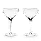 Martini Glasses ang stem Raye 2pc crys VISKI 1083