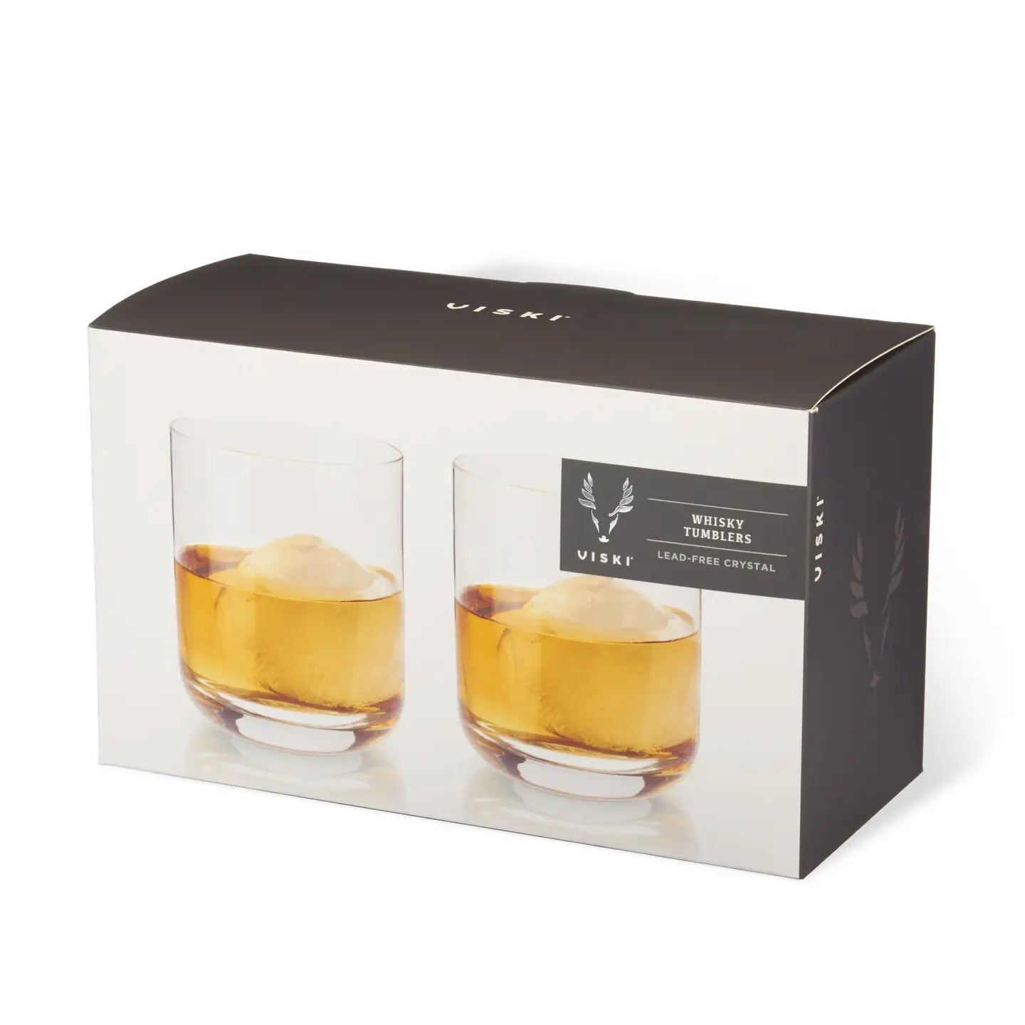 Lowball Whiskey Glasses Raye 2pc crys VISKI 9563