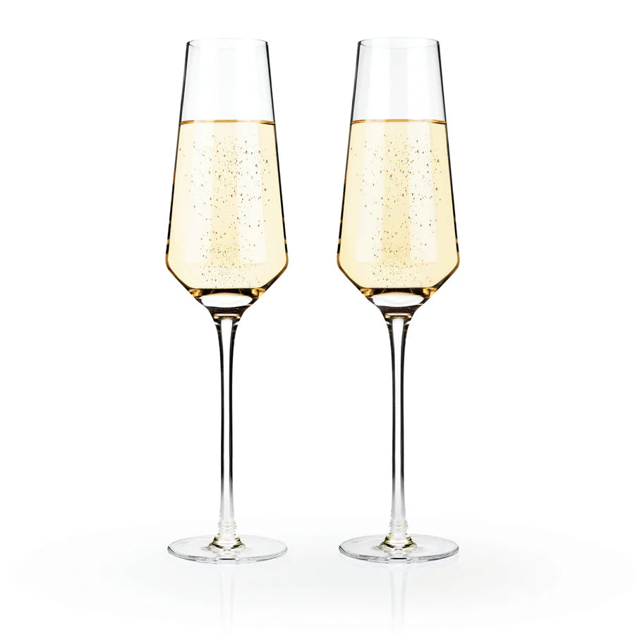 Champagne Flutes ang Raye 2pc crys VISKI 4530
