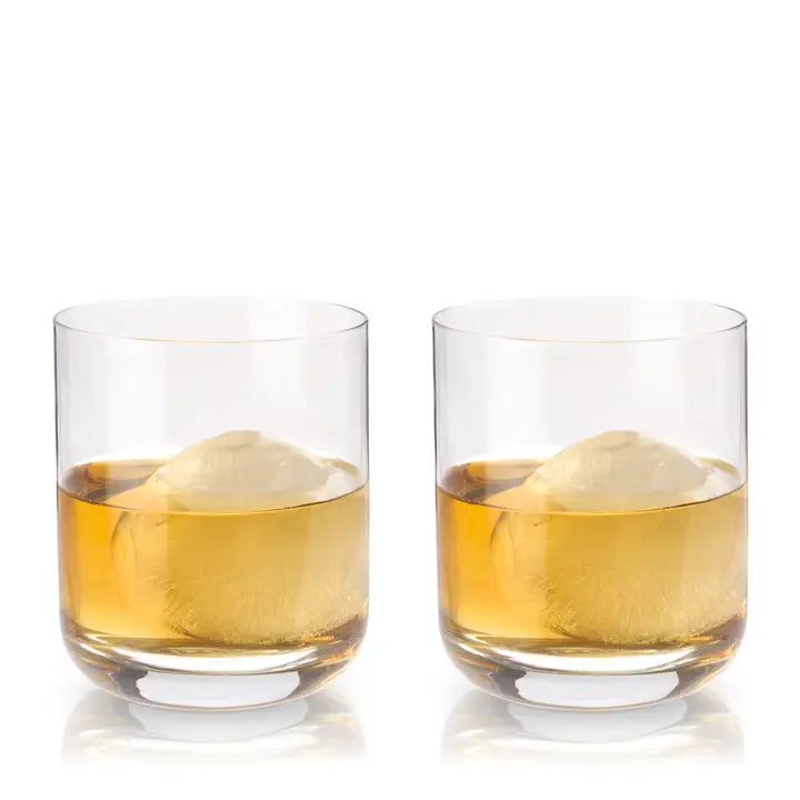 Lowball Whiskey Glasses Raye 2pc crys VISKI 9563