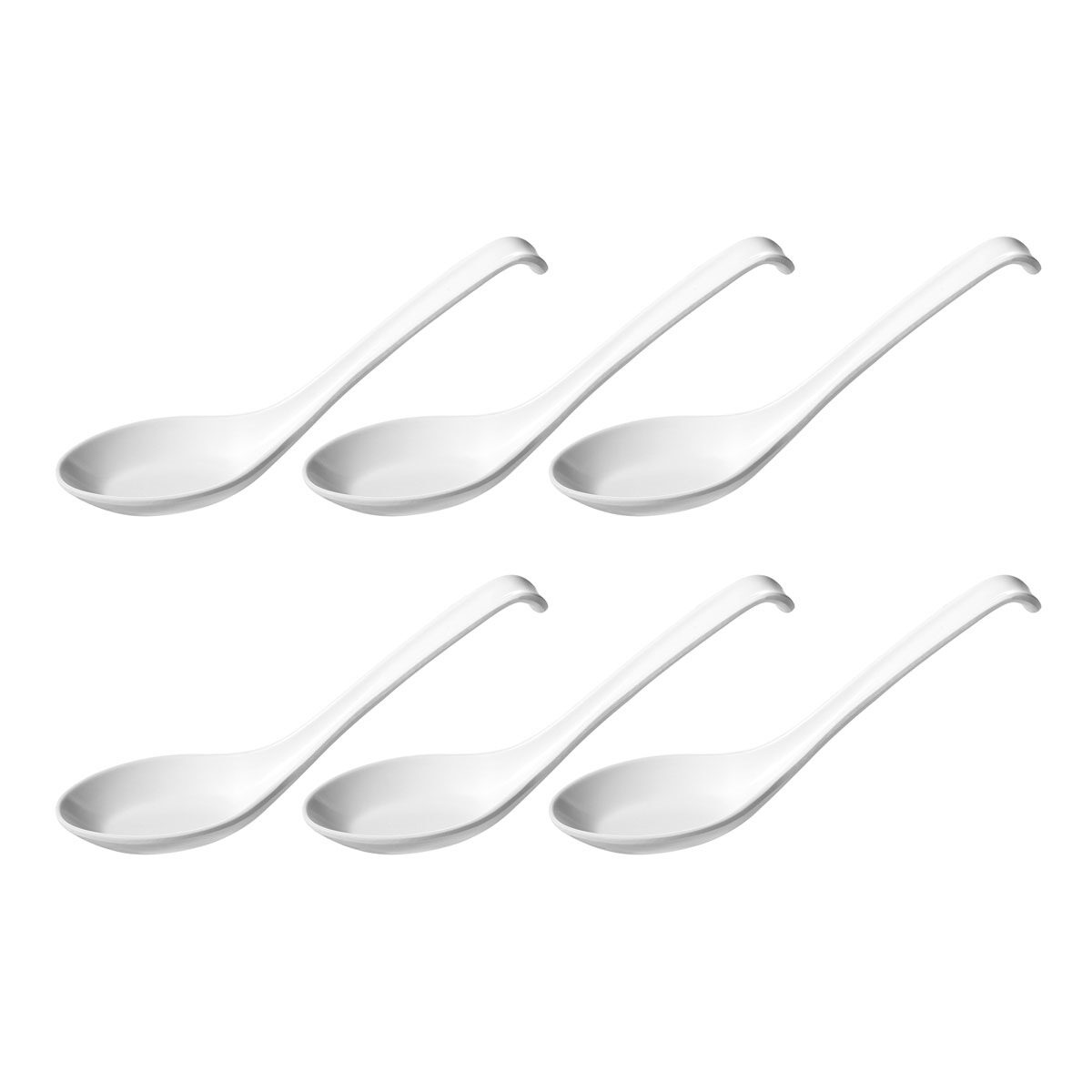 Asian Soup Spoons Set of 6 Helen's Asian Kitchen HIC 97159
