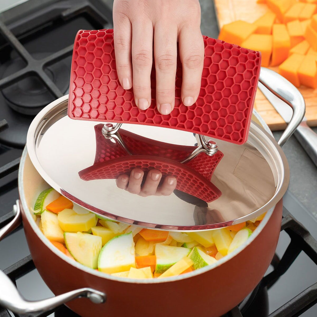 Trivet Honeycomb Red Mrs. A HIC 43721rd