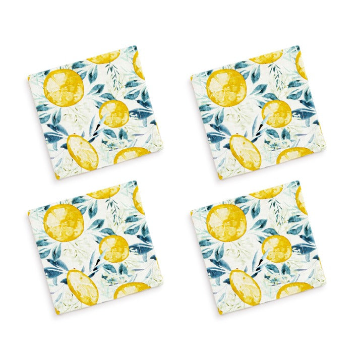 Napkin, Cocktail Lemons Fabric DEMD 1004181013