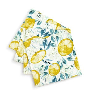 Napkin, Cocktail Lemons Fabric DEMD 1004181013